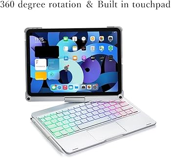 360° Rotatable Touch Keyboard for iPad A16 2025 (11th Gen,11